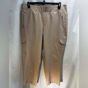 Tek Gear Tan Cargo Pants UPF 50 Sun Protection Zipper Pockets Size XXL